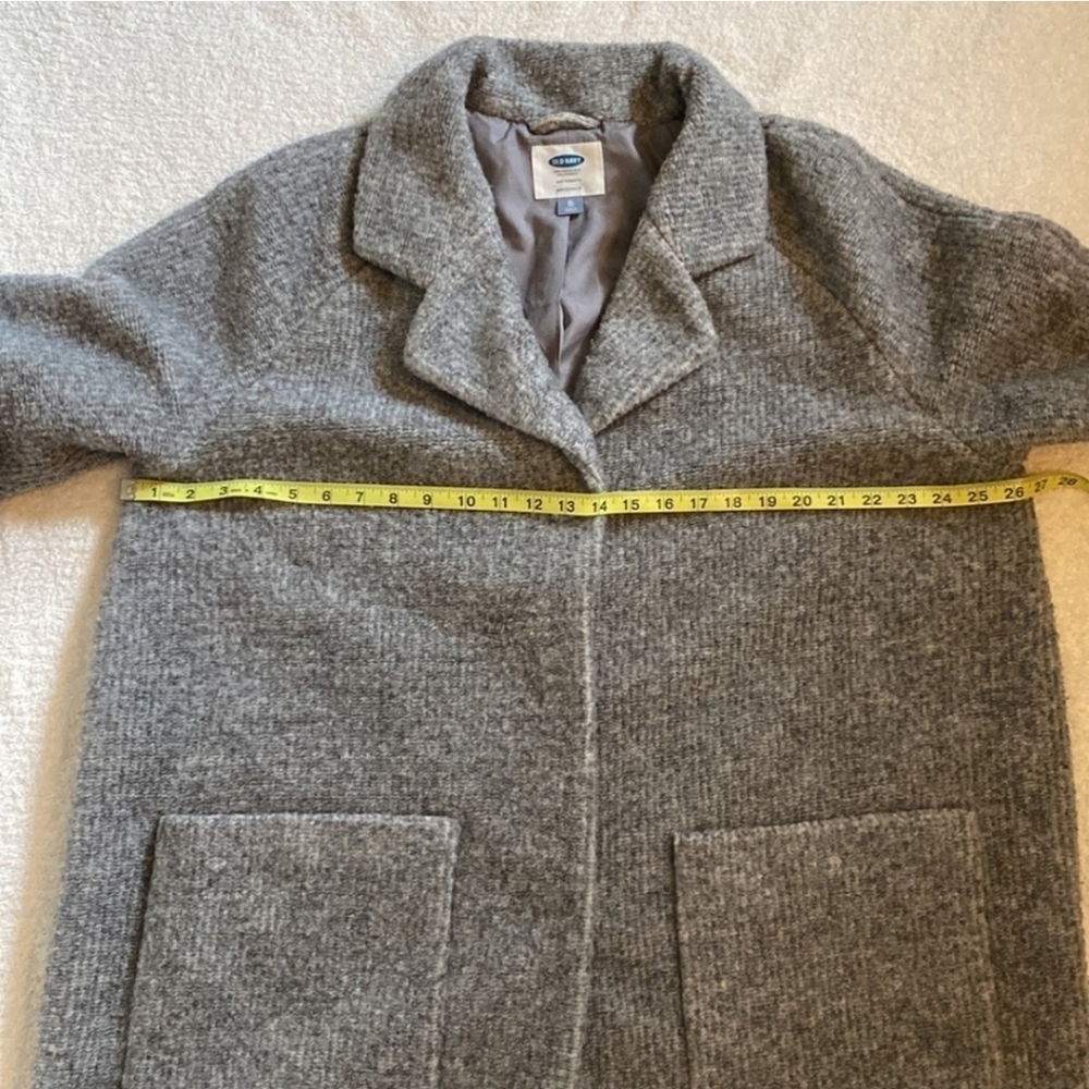 Old Navy Maternity Gray Wool Blend Coat - Picture 6 of 7